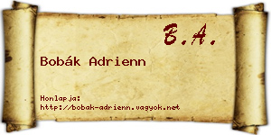 Bobák Adrienn névjegykártya