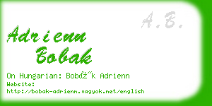 adrienn bobak business card